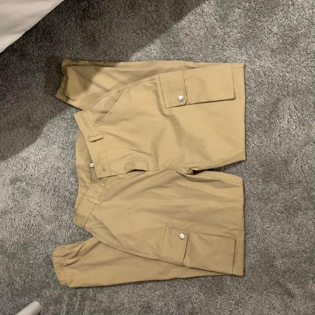 Women's Cargo Trousers - Tan/Cream - UK 8 on Productcaster.