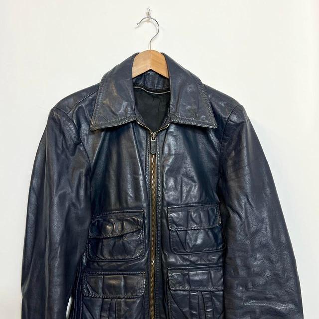 Vintage Women's Bomber Jacket - Navy - S on Productcaster.