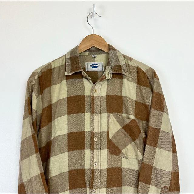 Vintage Men's Shirt - Brown - M on Productcaster.