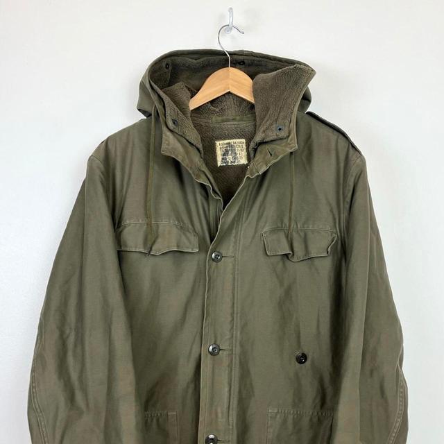 Vintage Men's Parka - Khaki - S on Productcaster.