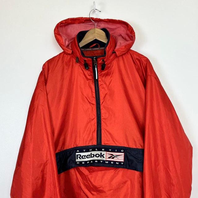 Reebok Men's Lightweight Jacket - Red - L on Productcaster.