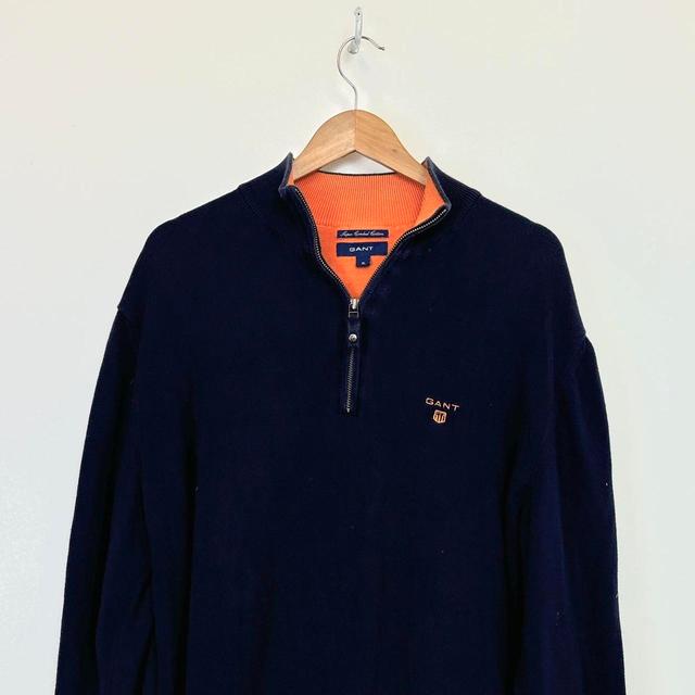 GANT Men's Jumper - Navy/Blue - XL on Productcaster.