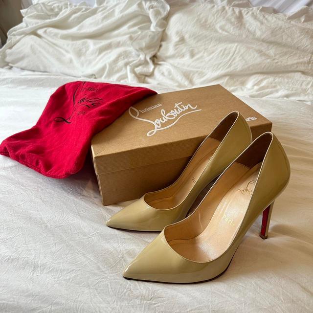 Christian Louboutin Women's Courts - Cream/Tan - UK 4.5 on Productcaster.