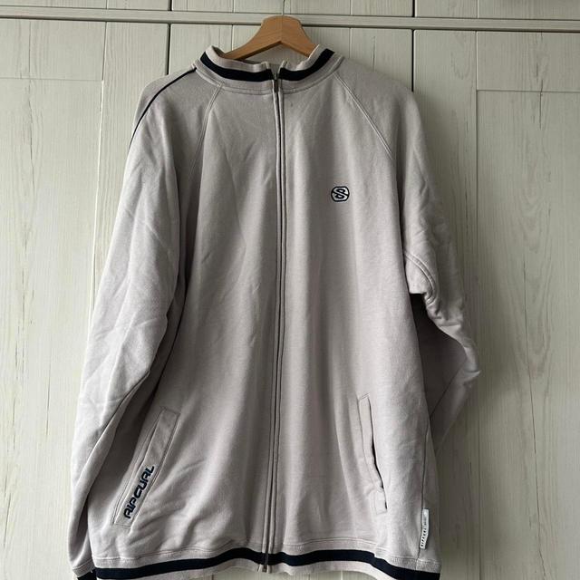 Rip Curl Men's Hoodie - Grey/Cream - XL on Productcaster.