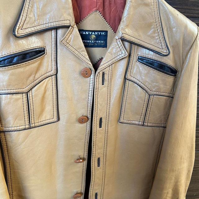 Preloved Men's Jacket - Tan - One size on Productcaster.