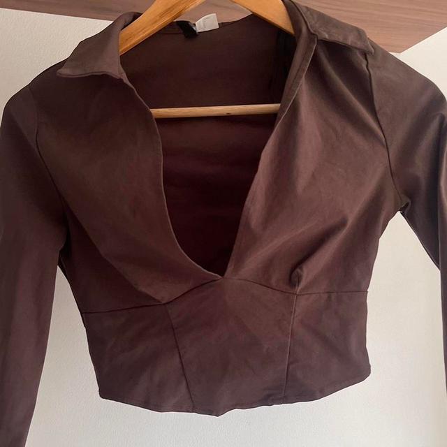 H&M Women's Crop top - Brown - 8 on Productcaster.