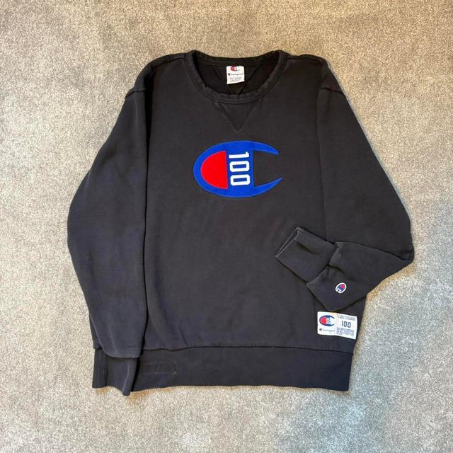 Champion Men's Sweatshirt - Black/Navy - XXL on Productcaster.