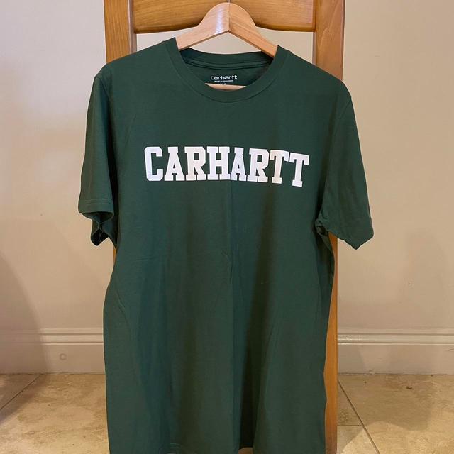 Carhartt WIP Men's T-shirt - Green - M on Productcaster.