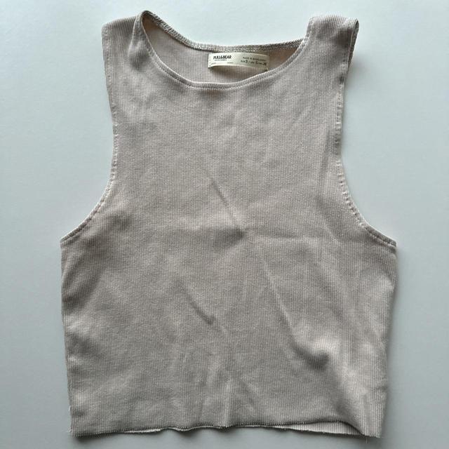 Pull&Bear Women's Crop top - Cream - S on Productcaster.