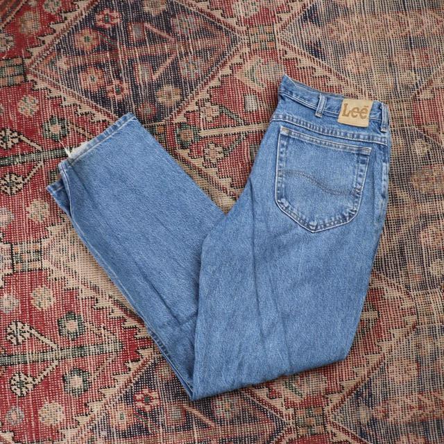 Lee Men's Straight leg Jeans - Blue - L on Productcaster.