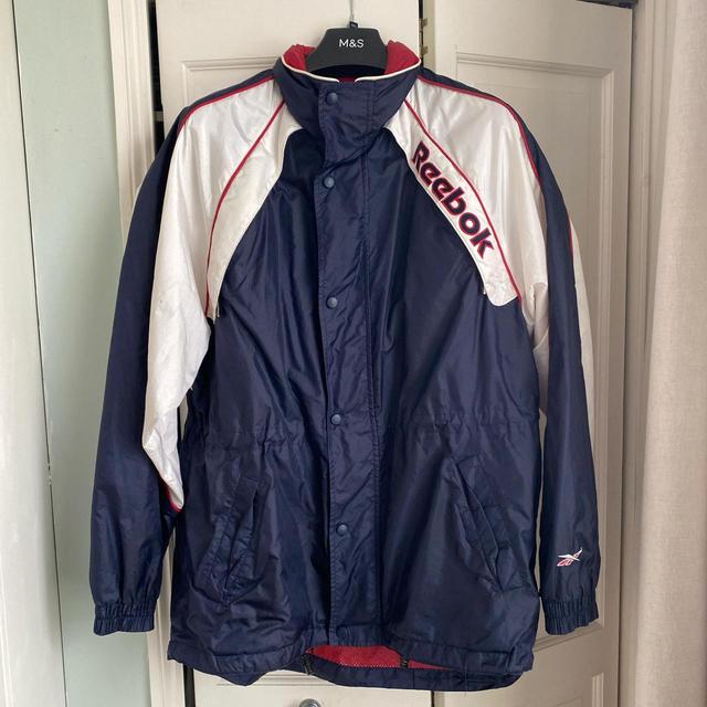 Reebok Men's Overcoat - Navy/Red - M on Productcaster.