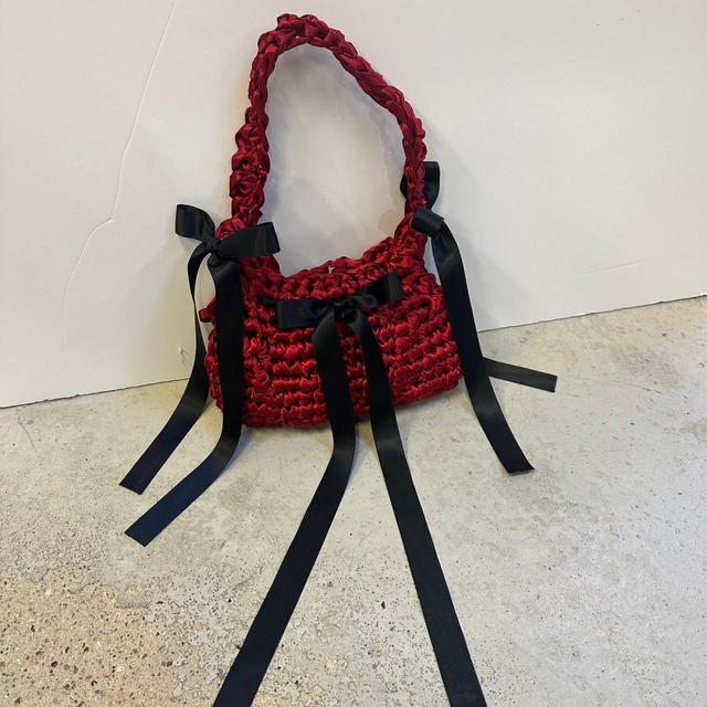 Handmade Women's Crossbody bags - Red on Productcaster.