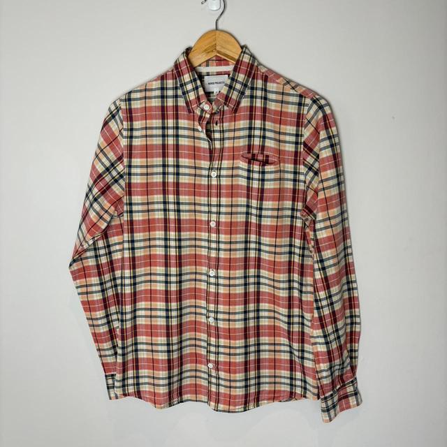 Norse Projects Men's Shirt - Red/Navy - S on Productcaster.