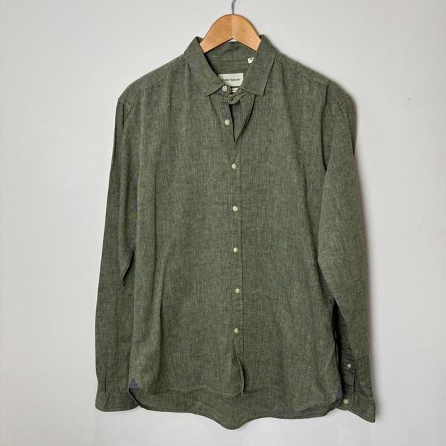 Oliver Spencer Men's Shirt - Green - L on Productcaster.