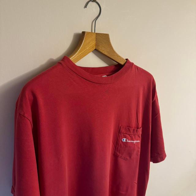 Champion Men's T-shirt - Red - L on Productcaster.