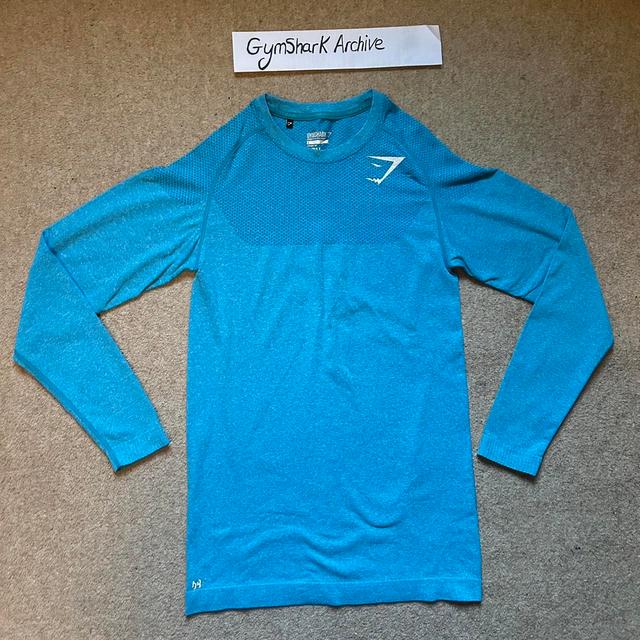 Gymshark Men's T-shirt - Blue - S on Productcaster.