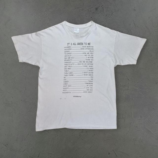 Vintage Men's T-shirt - White - M on Productcaster.