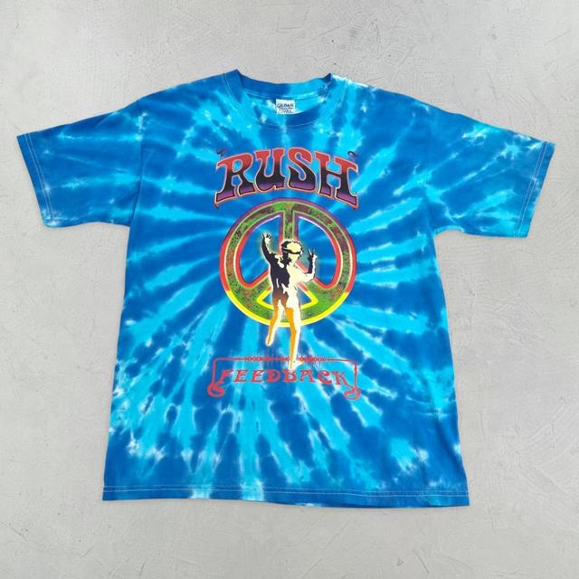 Vintage Men's T-shirt - Blue - L on Productcaster.