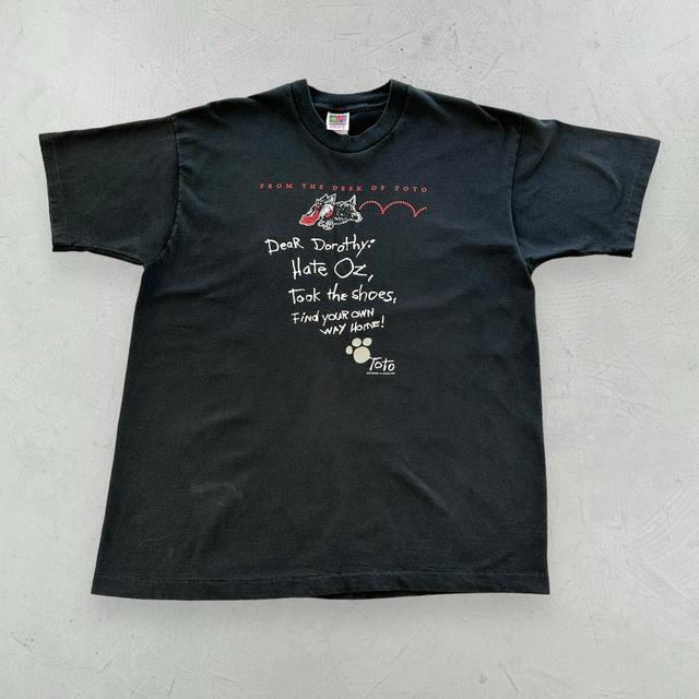 Vintage Men's T-shirt - Black - L on Productcaster.