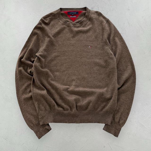 Tommy Hilfiger Men's Sweatshirt - Brown - M on Productcaster.