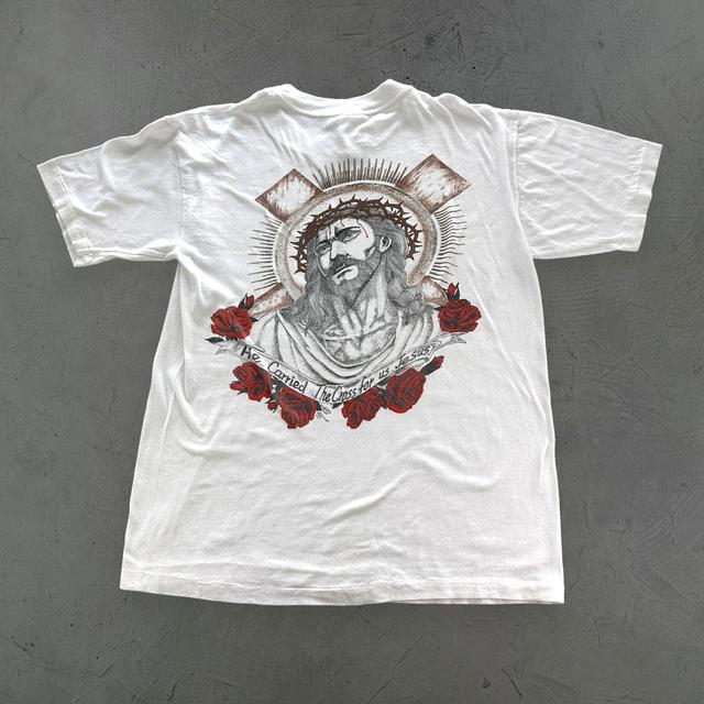 Vintage Men's T-shirt - White - L on Productcaster.