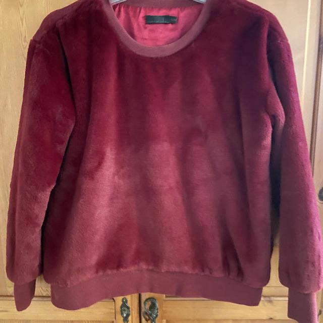 Preloved Women's Jumper - Burgundy/Red - S on Productcaster.