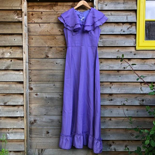 Vintage Women's Maxi Dress - Purple - 8 on Productcaster.