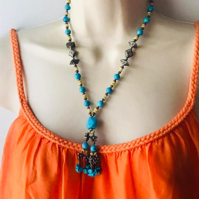 The Unbranded Brand Women's Necklace - Multi/Blue on Productcaster.