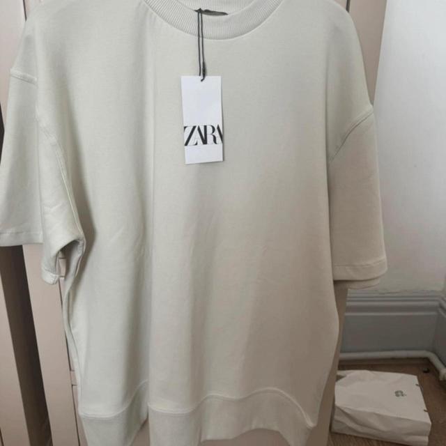 Zara Women's Sweatshirt - Cream/White - 8 on Productcaster.