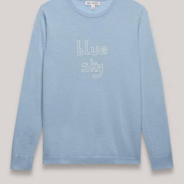 Bella Freud Women's Jumper - Blue - 12 on Productcaster.