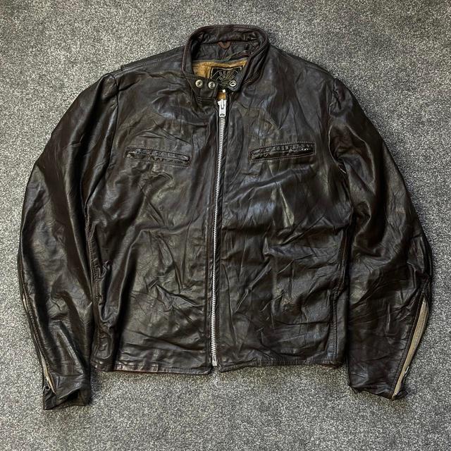 Vintage Men's Going out Jacket - Brown - M on Productcaster.