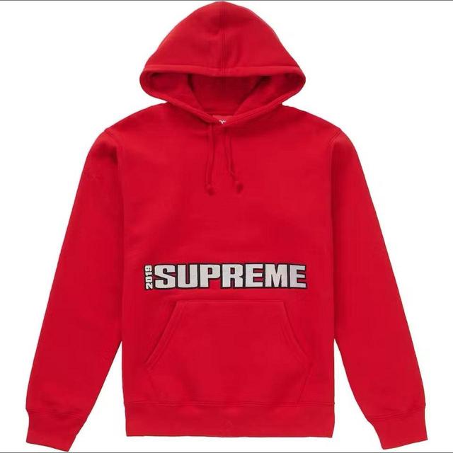 Supreme Men's Hoodie - Red - M on Productcaster.