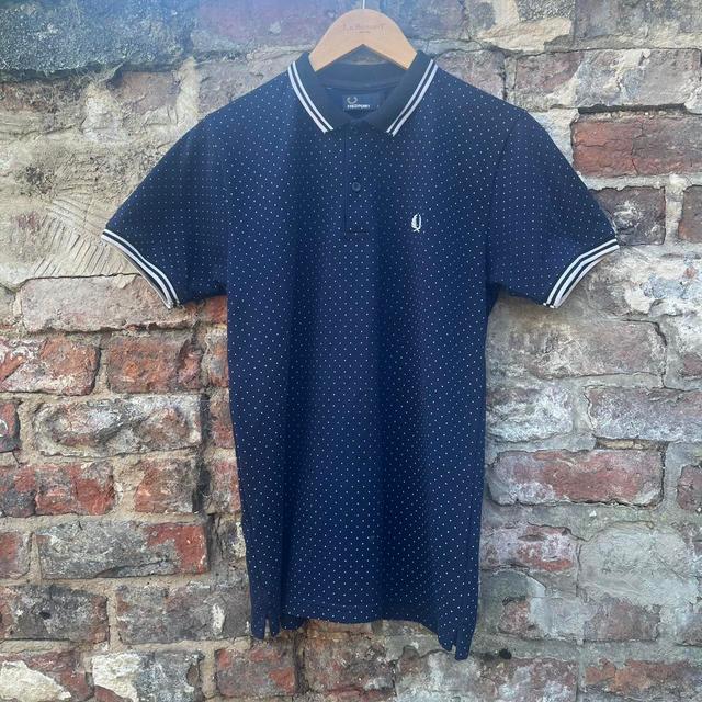 Fred Perry Men's Polo shirt - Navy/White - S on Productcaster.