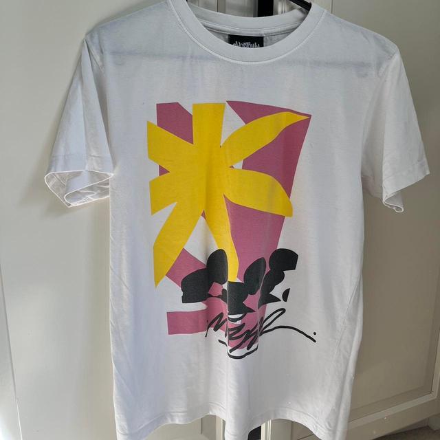 Designer Men's T-shirt - White/Multi - S on Productcaster.