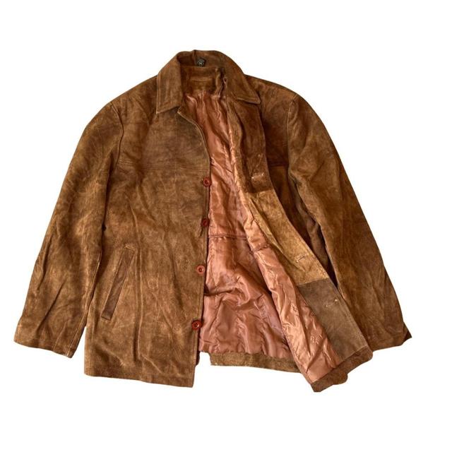 Montana Men's Suede Jacket - Brown - M on Productcaster.