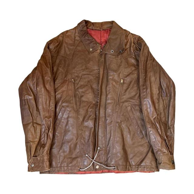 Men's Bomber Jacket - Brown - M on Productcaster.