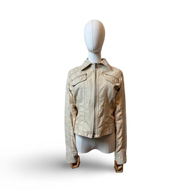 Women's Blazer Jacket - Cream/Tan - UK 8 on Productcaster.