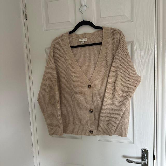 Topshop Women's Cardigan - Cream/Tan - XS on Productcaster.