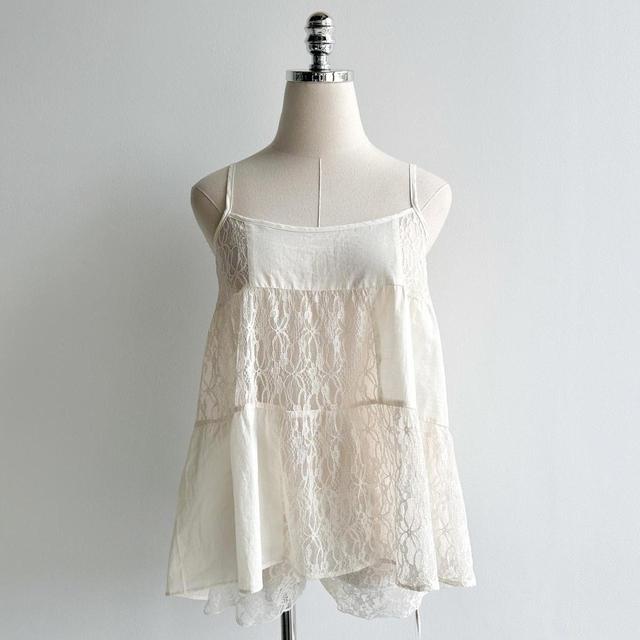 Vintage Women's Top - Cream - One size on Productcaster.