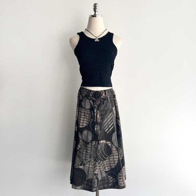 Vintage Women's Mini Skirt - Brown - One size on Productcaster.