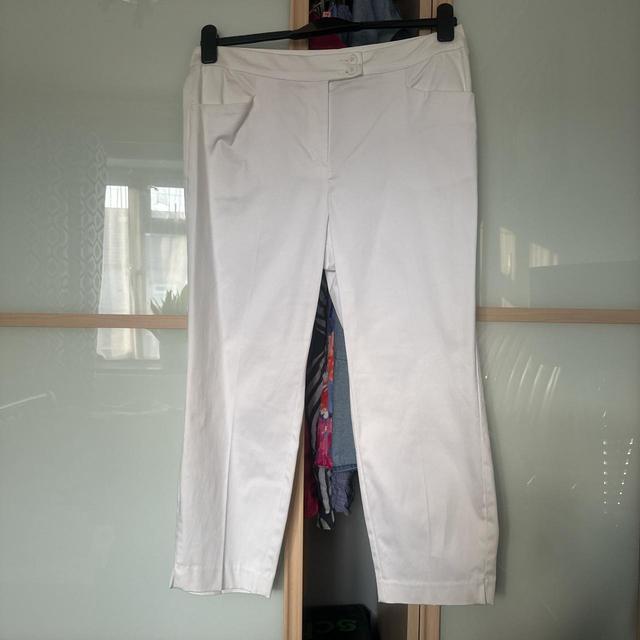 Women's Trousers - White - UK 14 on Productcaster.