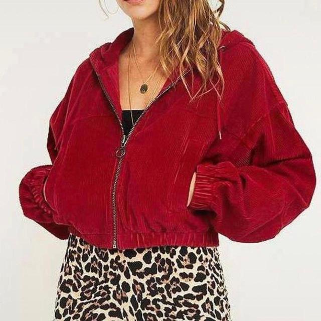 Urban Outfitters Women's Jacket - Red/Burgundy - UK 10 on Productcaster.