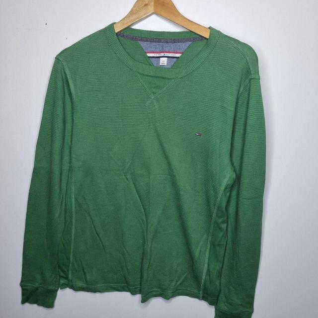 Tommy Hilfiger Men's Jumper - Green - S on Productcaster.