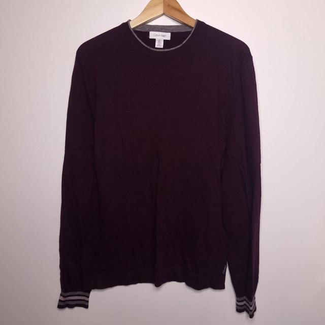 Calvin Klein Men's Jumper - Red - M on Productcaster.