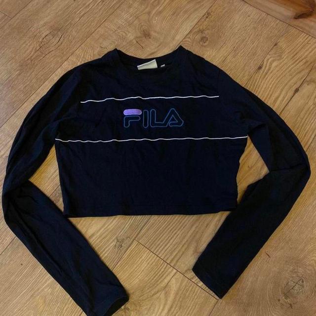 Fila Women's Crop top - Black - S on Productcaster.