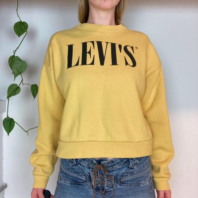 Levi's Women's Sweatshirt - Yellow - S on Productcaster.