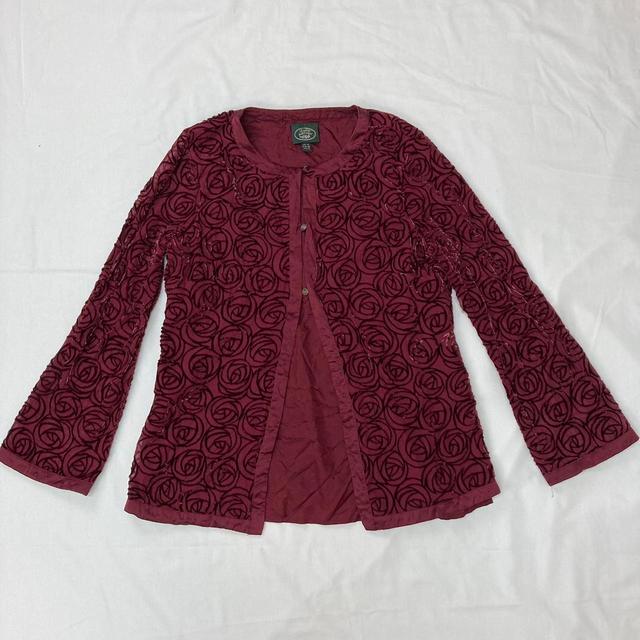 Laura Ashley Women's Blouse - Burgundy/Red - 10 on Productcaster.