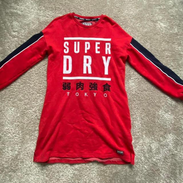 Superdry Women's Jumper - Red/Navy - 8 on Productcaster.