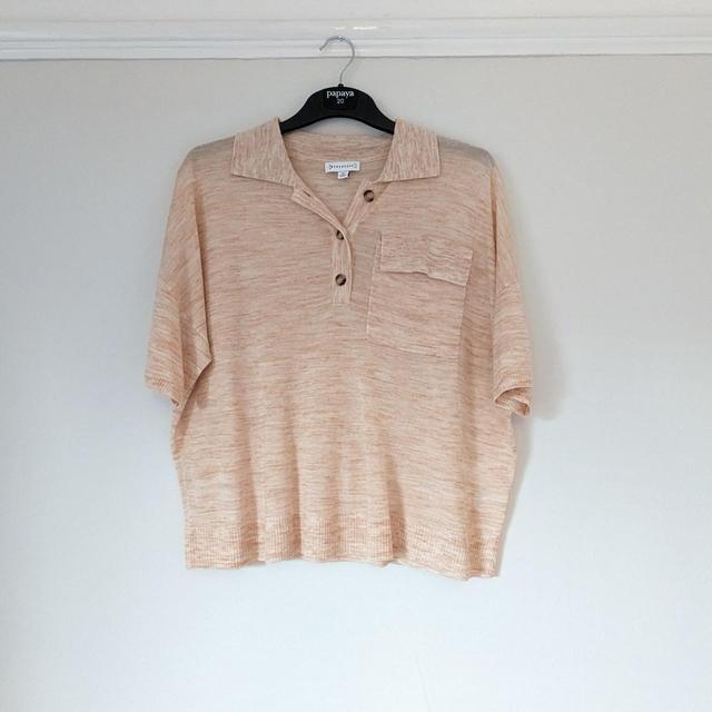 Warehouse Women's Polo shirt - Cream - M on Productcaster.