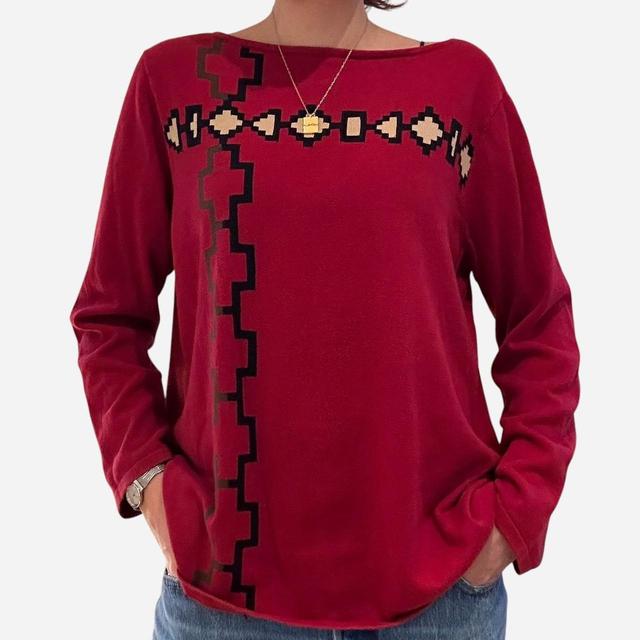 Ralph Lauren Women's Jumper - Red - 8 on Productcaster.